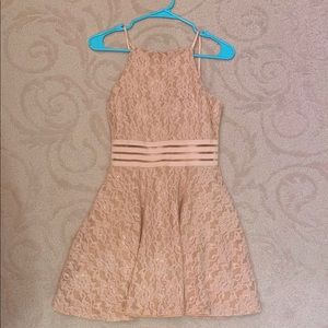 A light pink dress with pink flowers